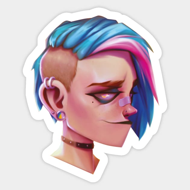 PunkGirl Sticker by ivanOFFmax